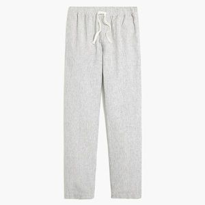 J. Crew Factory Linen-cotton drawstring pant